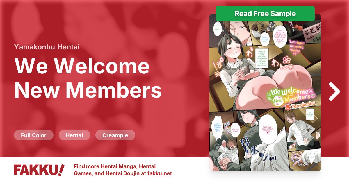  We Welcome New Members Hentai by Yamakonbu - FAKKU