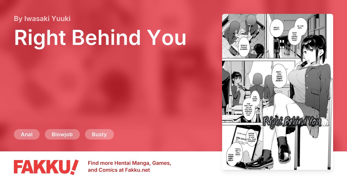  Right Behind You Hentai by Iwasaki Yuuki - FAKKU