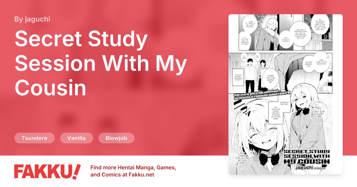  Secret Study Session With My Cousin Hentai by jaguchi - FAKKU