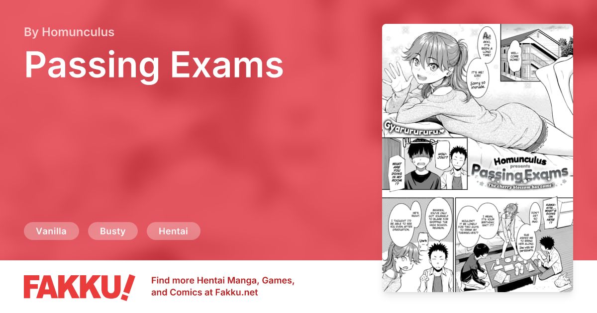 Passing Exams Hentai by Homunculus - FAKKU