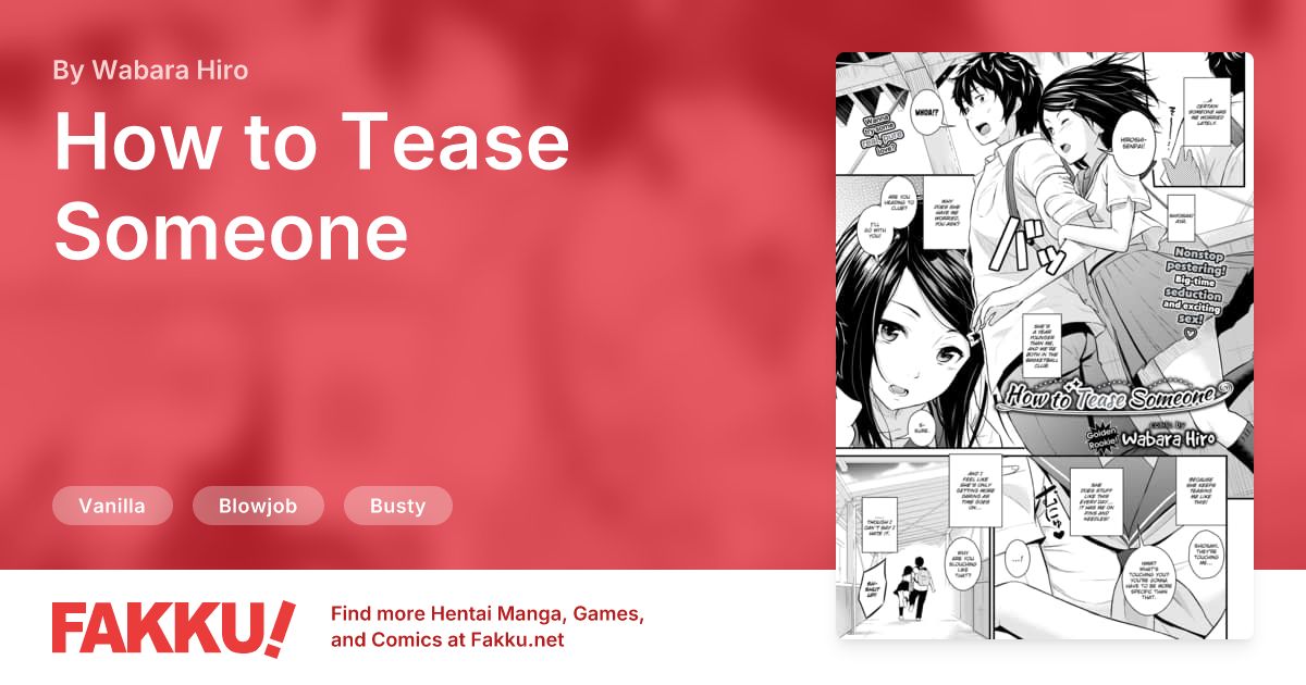 How to Tease Someone Hentai by Wabara Hiro - FAKKU