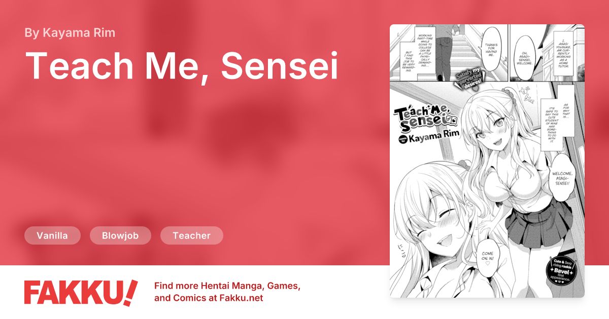 Teach Me, Sensei Hentai by Kayama Rim - FAKKU