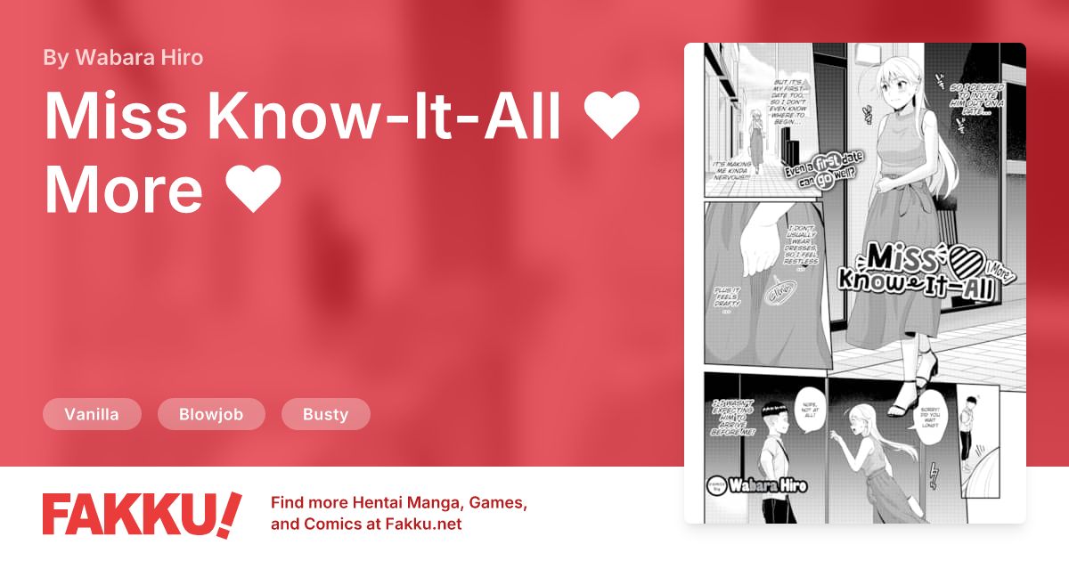 Miss Know-It-All ❤ More ❤ Hentai by Wabara Hiro - FAKKU