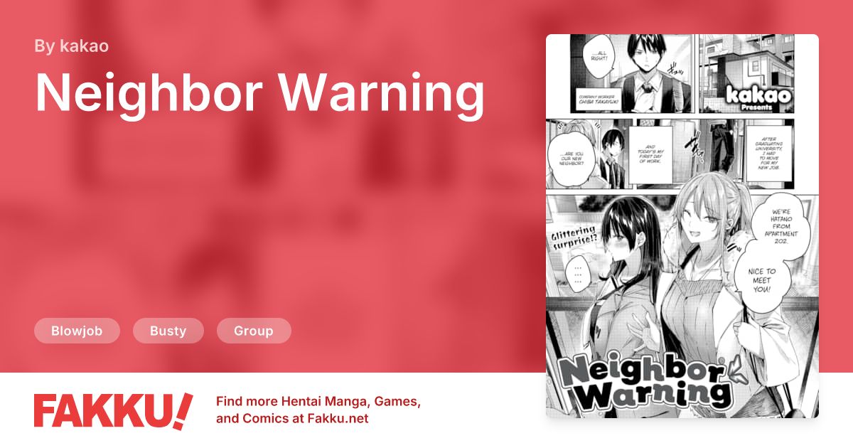 Neighbor Warning Hentai by kakao - FAKKU