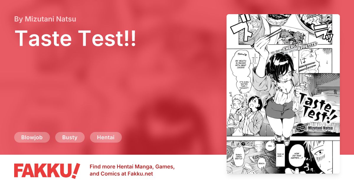 Taste Test!! Hentai by Mizutani Natsu - FAKKU