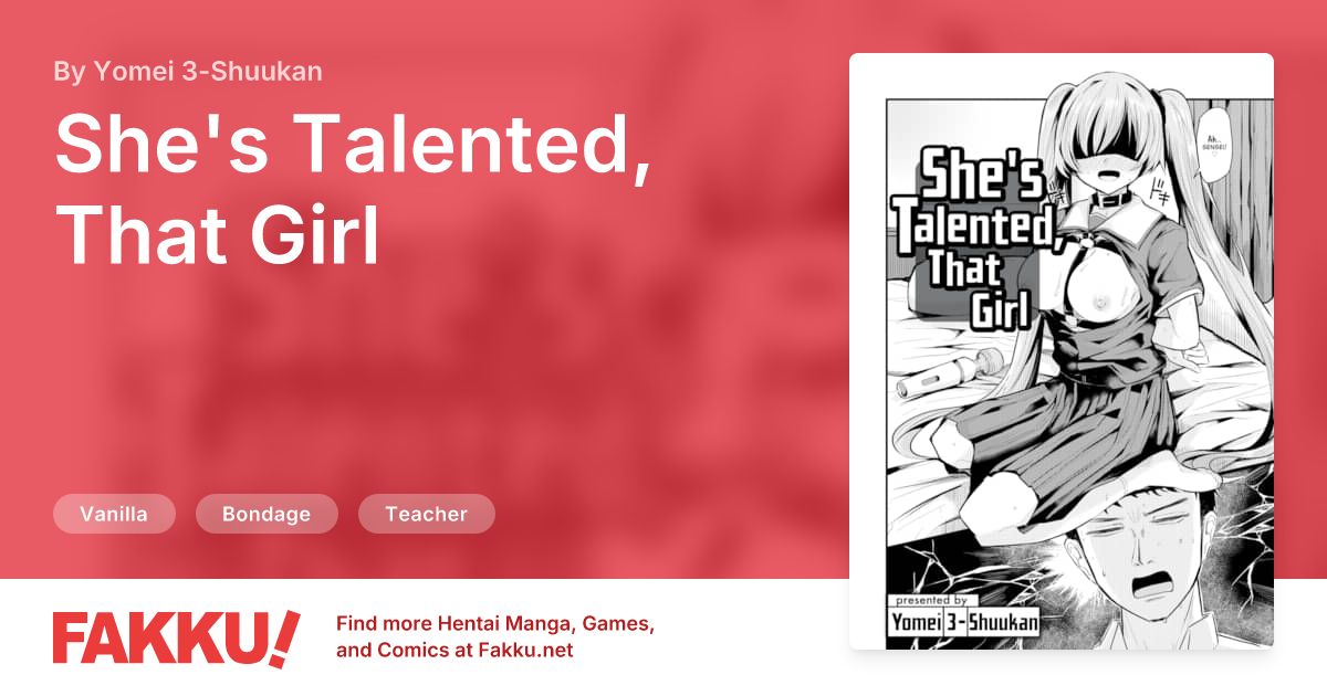 She's Talented, That Girl Hentai by Yomei 3-Shuukan - FAKKU