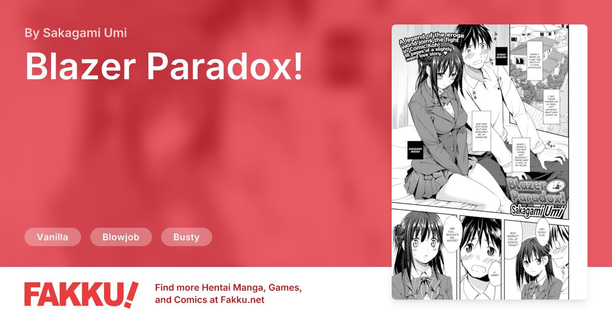  Blazer Paradox! Hentai by Sakagami Umi - FAKKU