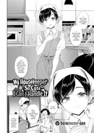 My Housekeeper is So Cute I Can't Handle It Hentai Cover Image