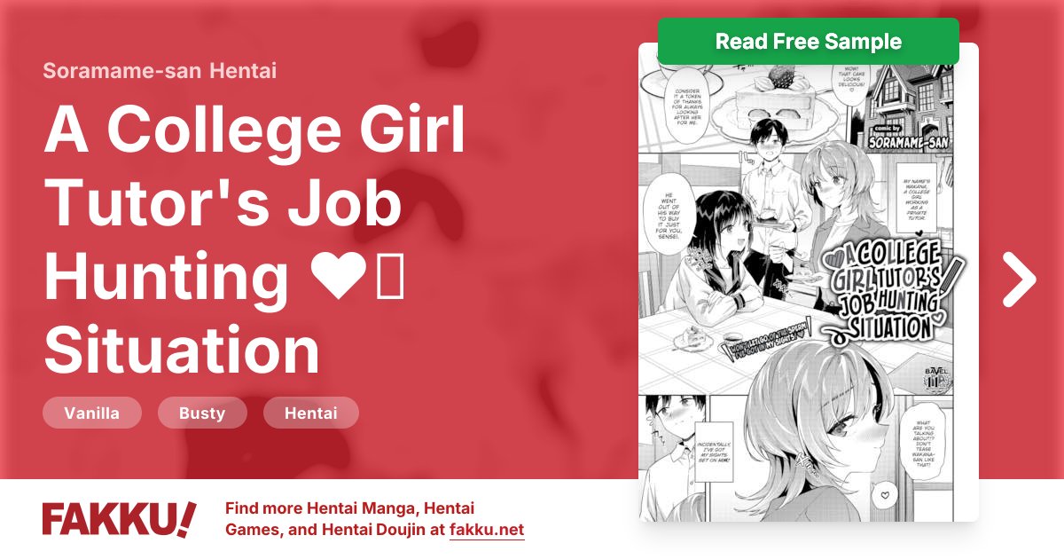  A College Girl Tutor's Job Hunting ❤︎⁠ Situation Hentai by Soramame-san - FAKKU