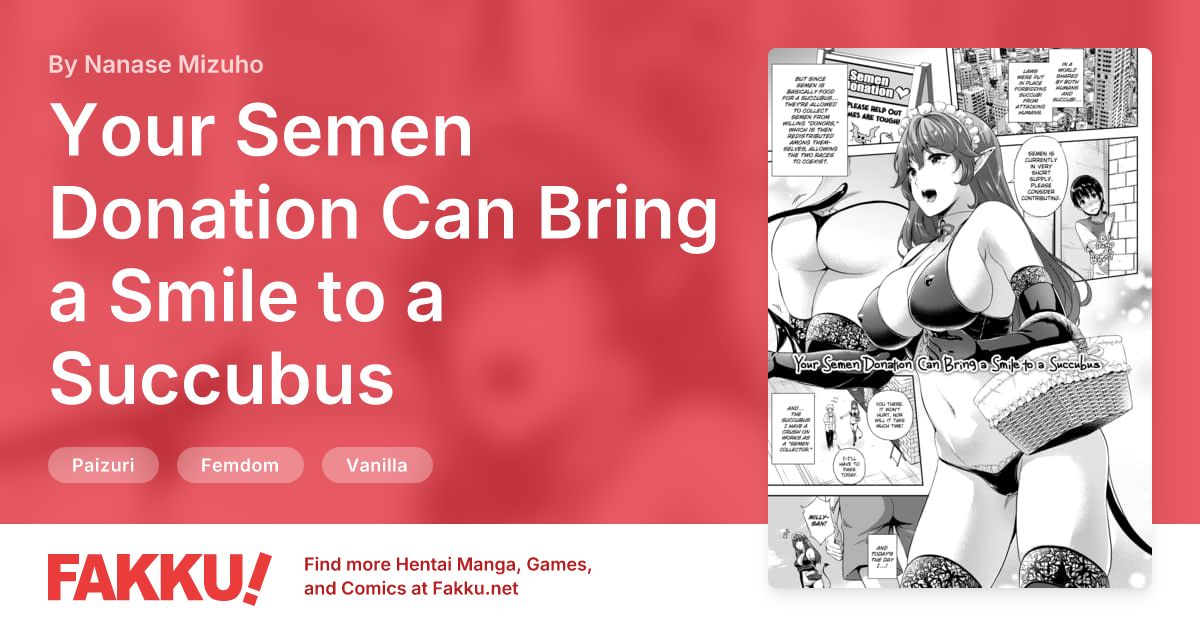 Your Semen Donation Can Bring a Smile to a Succubus Hentai by Nanase Mizuho - FAKKU