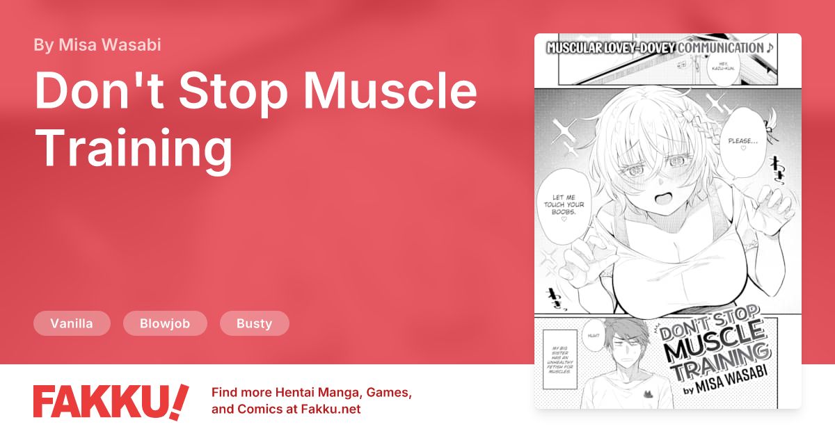 Don't Stop Muscle Training Hentai by Misa Wasabi - FAKKU