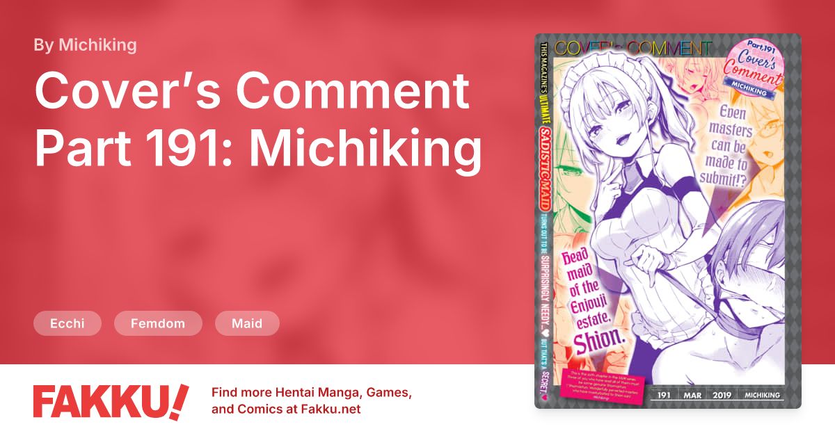 Cover’s Comment Part 191: Michiking Hentai by Michiking - FAKKU