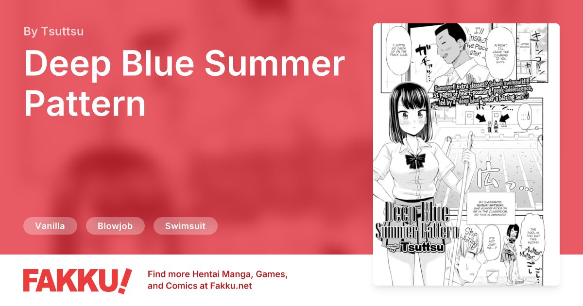 Deep Blue Summer Pattern Hentai by Tsuttsu - FAKKU