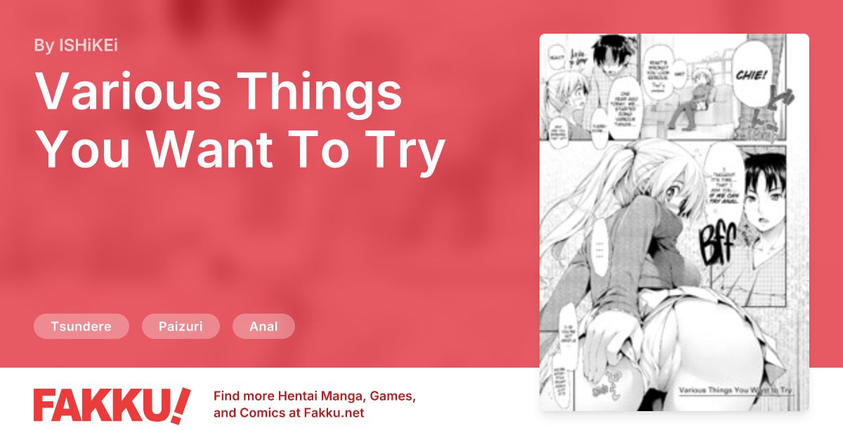 Various Things You Want To Try Hentai by ISHiKEi - FAKKU