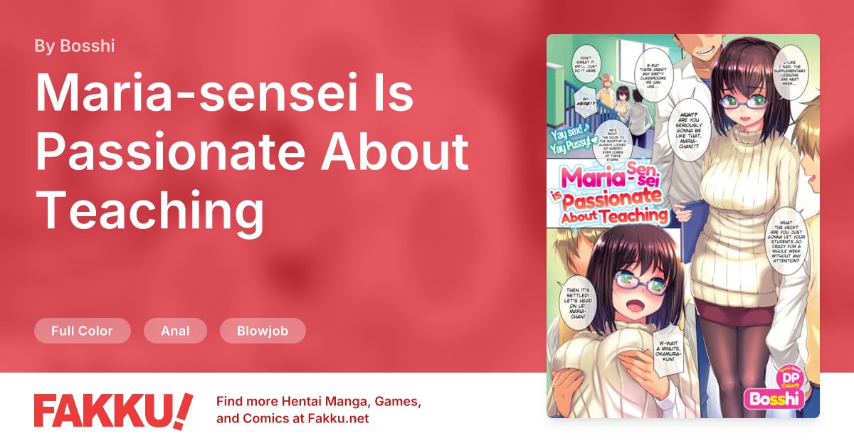Maria-sensei Is Passionate About Teaching Hentai by Bosshi - FAKKU