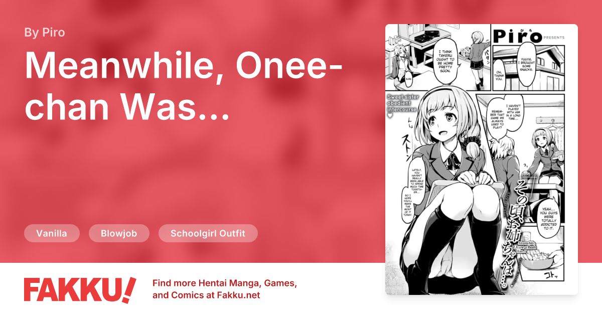 Meanwhile, Onee-chan Was... Hentai by Piro - FAKKU