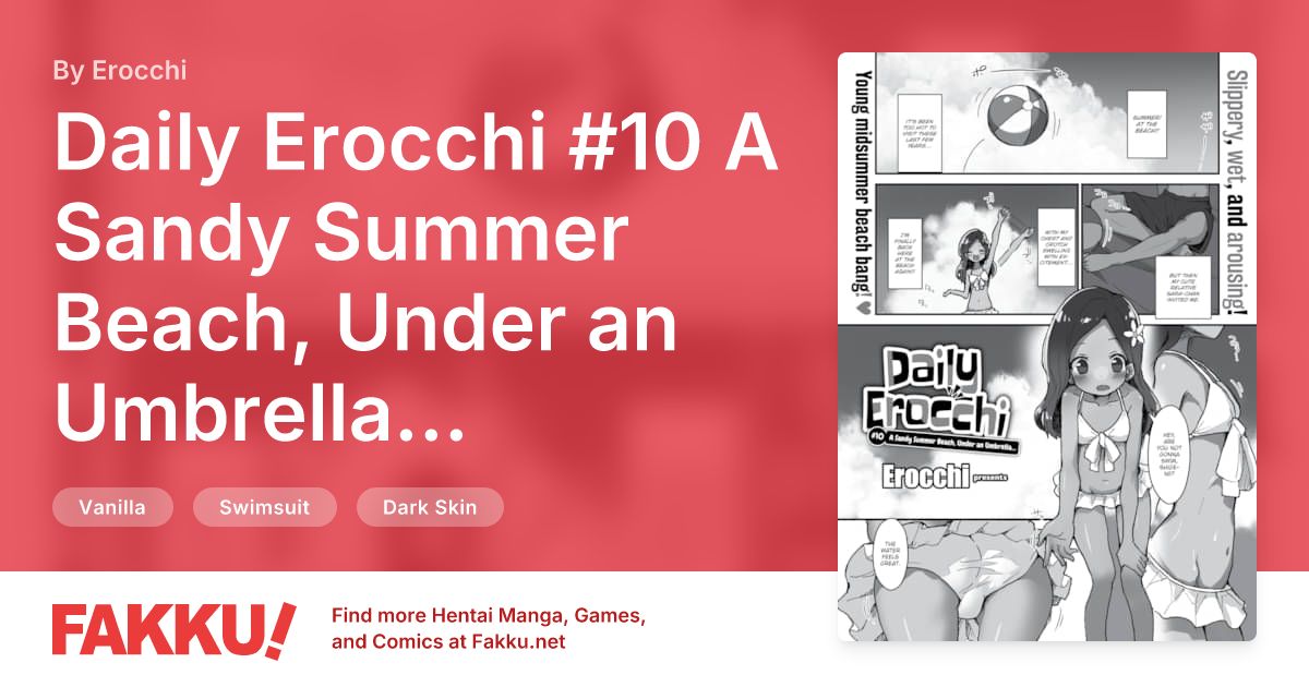 Daily Erocchi #10 A Sandy Summer Beach, Under an Umbrella... Hentai by Erocchi - FAKKU