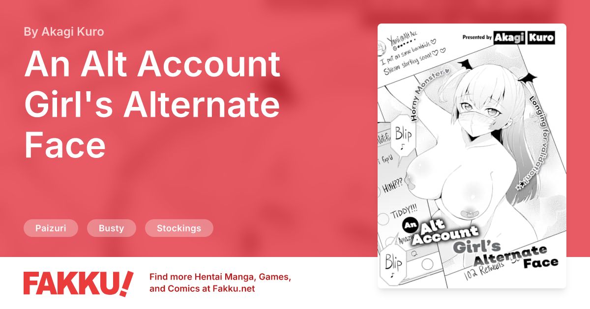 An Alt Account Girl's Alternate Face Hentai by Akagi Kuro - FAKKU