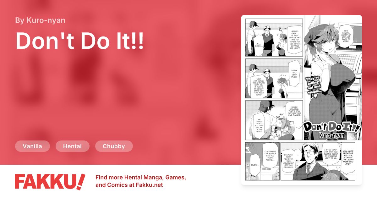 Don't Do It!! Hentai by Kuro-nyan - FAKKU