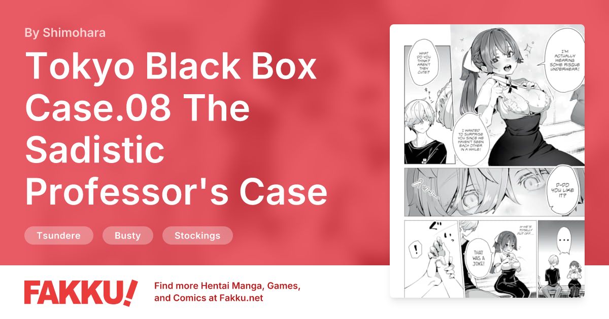 Tokyo Black Box Case.08 The Sadistic Professor's Case Report - Breaking the Rookie Female Investigator! Hentai by Shimohara - FAKKU