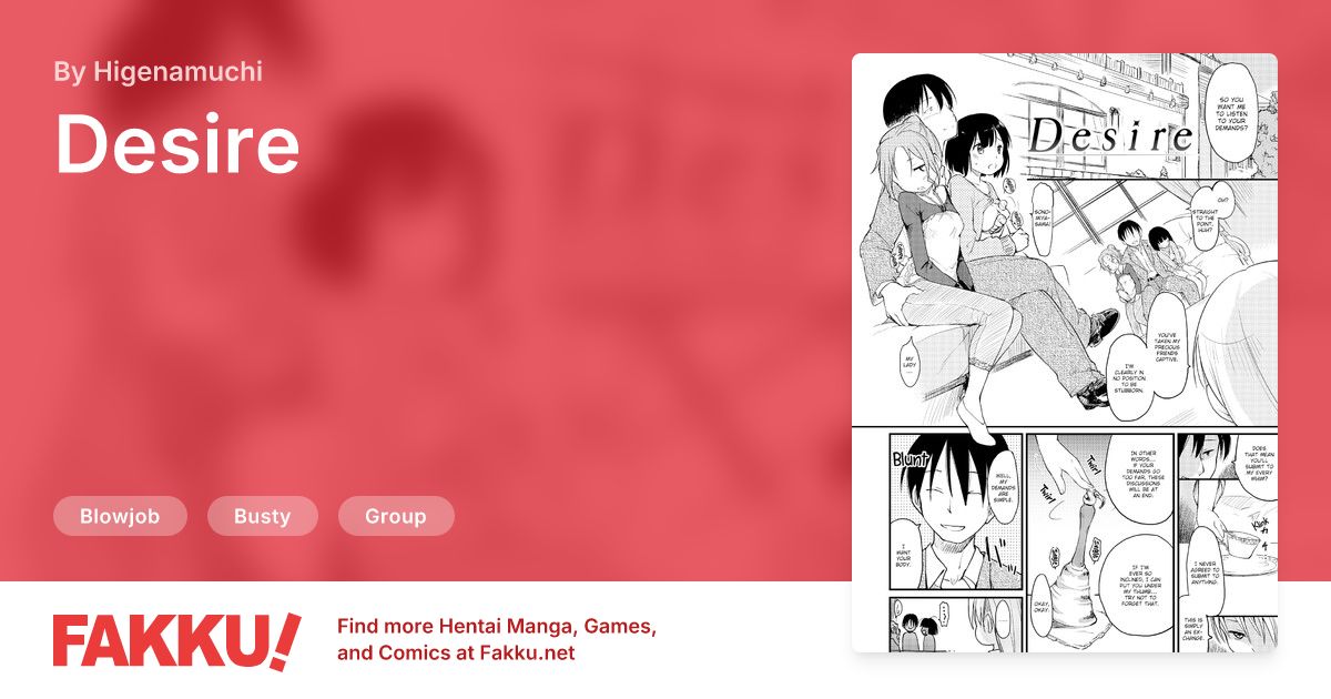 Desire, an English hentai by Higenamuchi on FAKKU. Free sample available now!