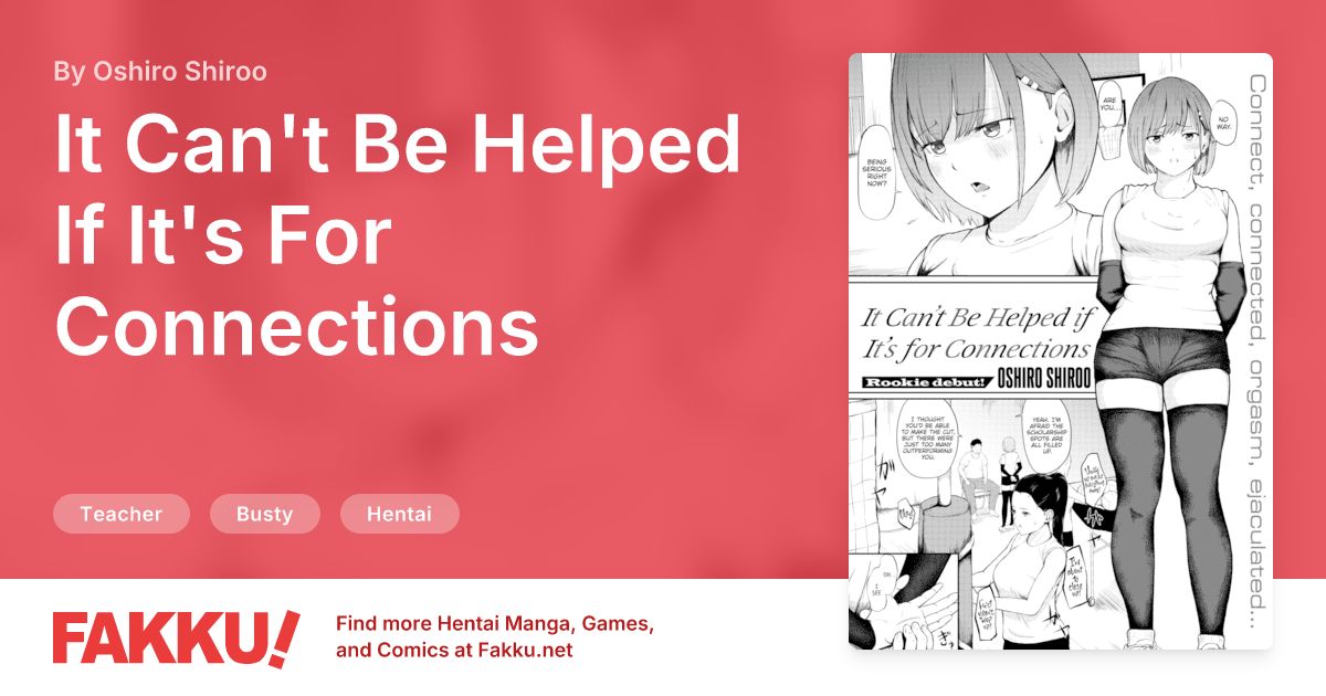 It Can't Be Helped If It's For Connections Hentai by Oshiro Shiroo - FAKKU