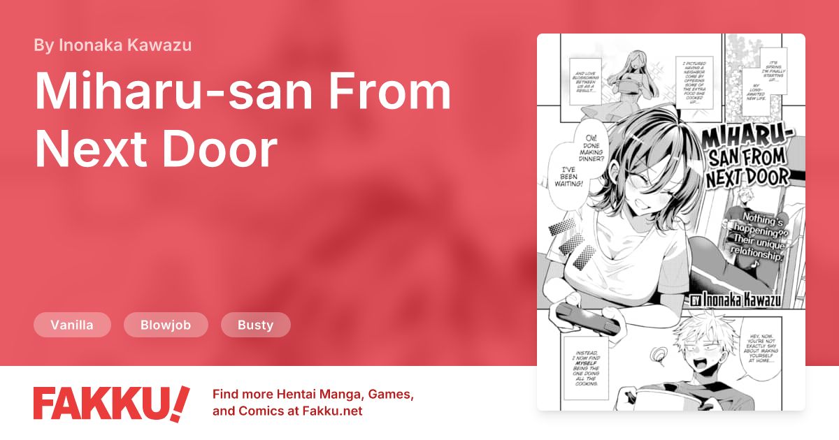 Miharu-san From Next Door Hentai by Inonaka Kawazu - FAKKU