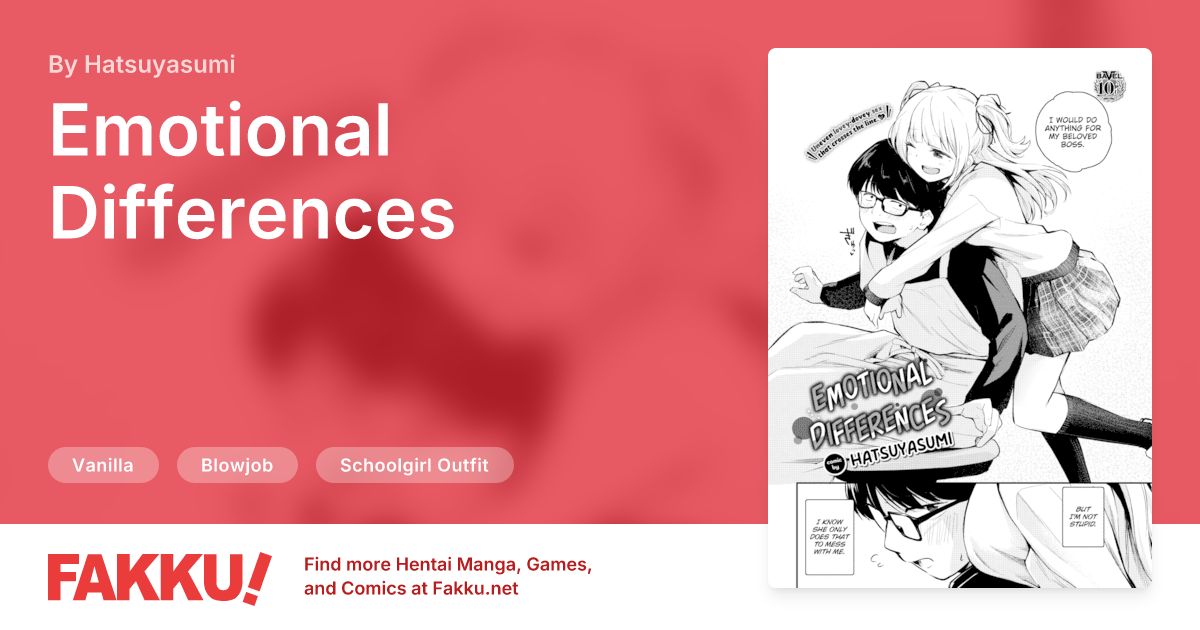  Emotional Differences Hentai by Hatsuyasumi - FAKKU