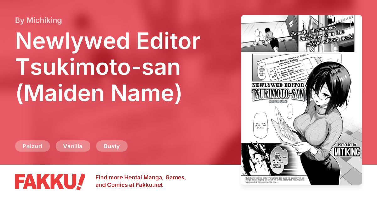 Newlywed Editor Tsukimoto-san (Maiden Name) Hentai by Michiking - FAKKU