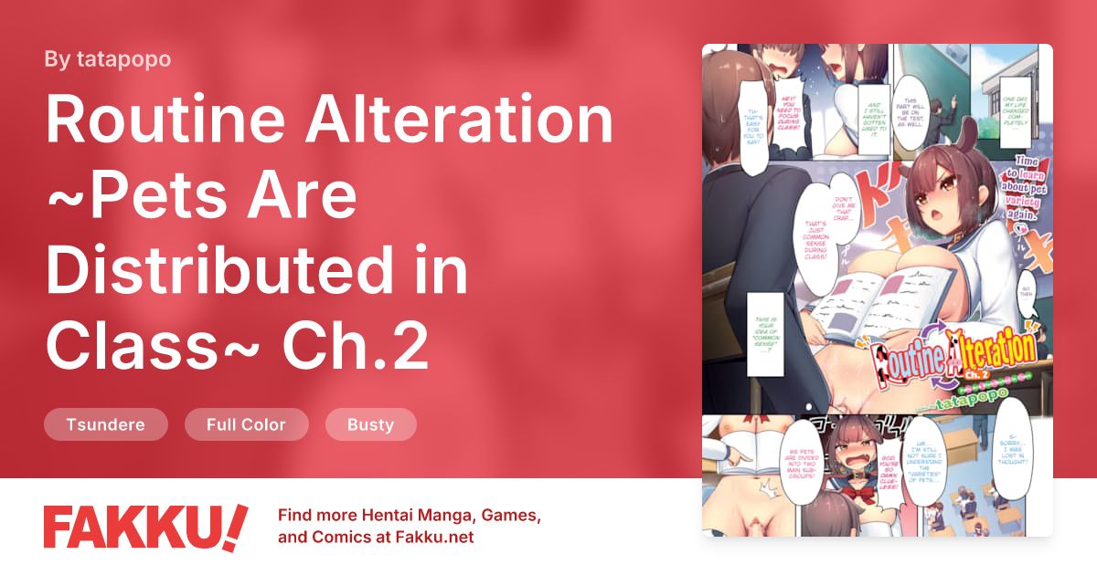 Routine Alteration ~Pets Are Distributed in Class~ Ch.2 Hentai by tatapopo - FAKKU