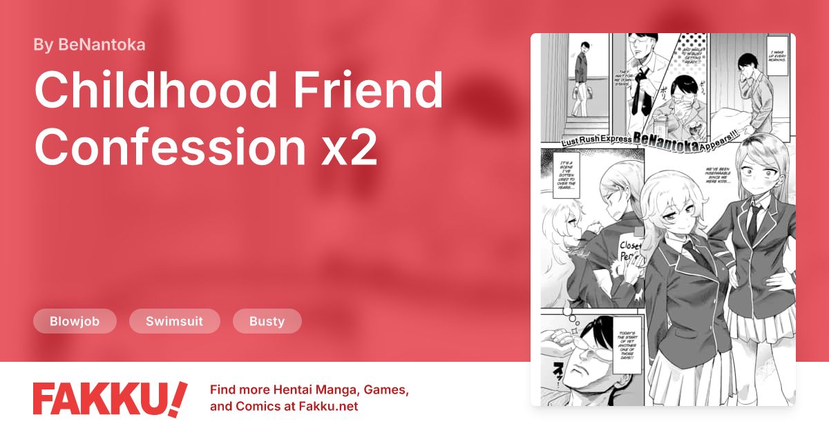 Childhood Friend Confession x2 Hentai by BeNantoka - FAKKU