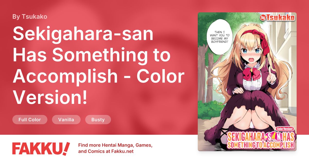 Sekigahara-san Has Something to Accomplish - Color Version! Hentai by Tsukako - FAKKU