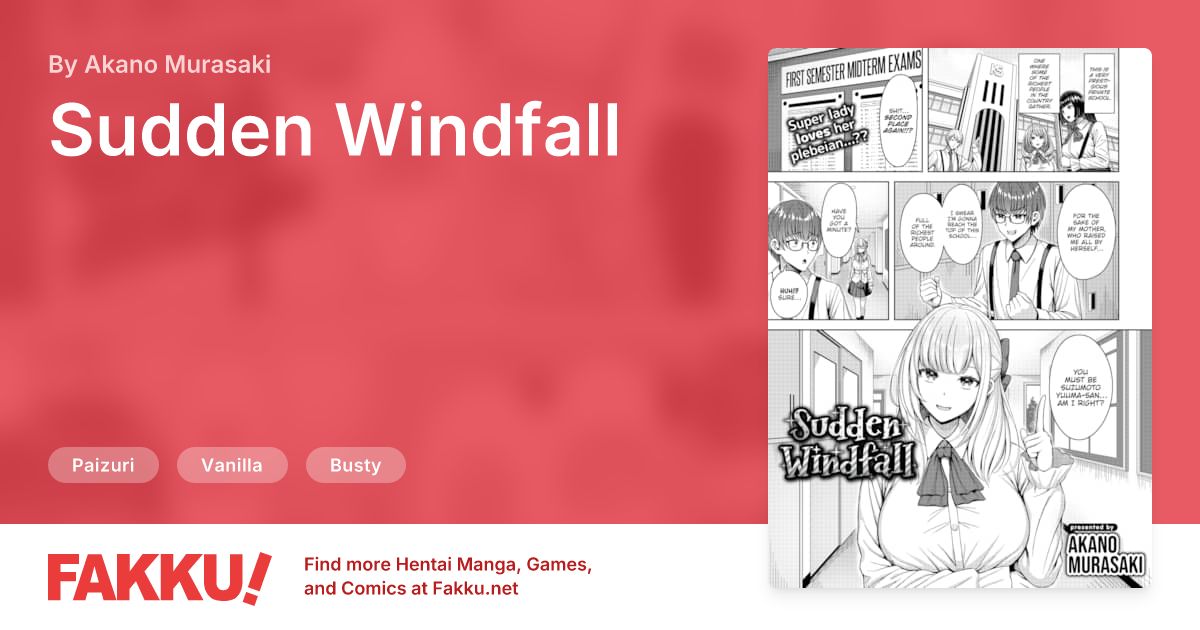 Sudden Windfall Hentai by Akano Murasaki - FAKKU