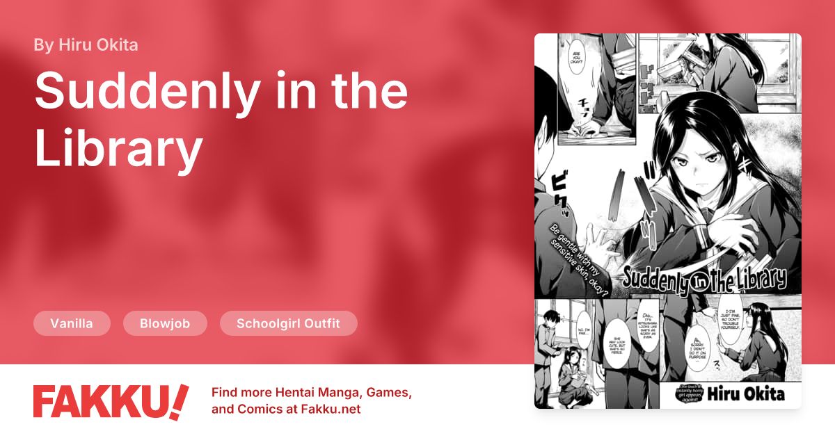 Suddenly in the Library Hentai by Hiru Okita - FAKKU