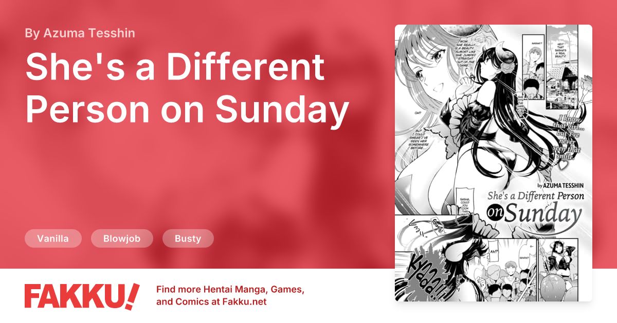 She's a Different Person on Sunday Hentai by Azuma Tesshin - FAKKU