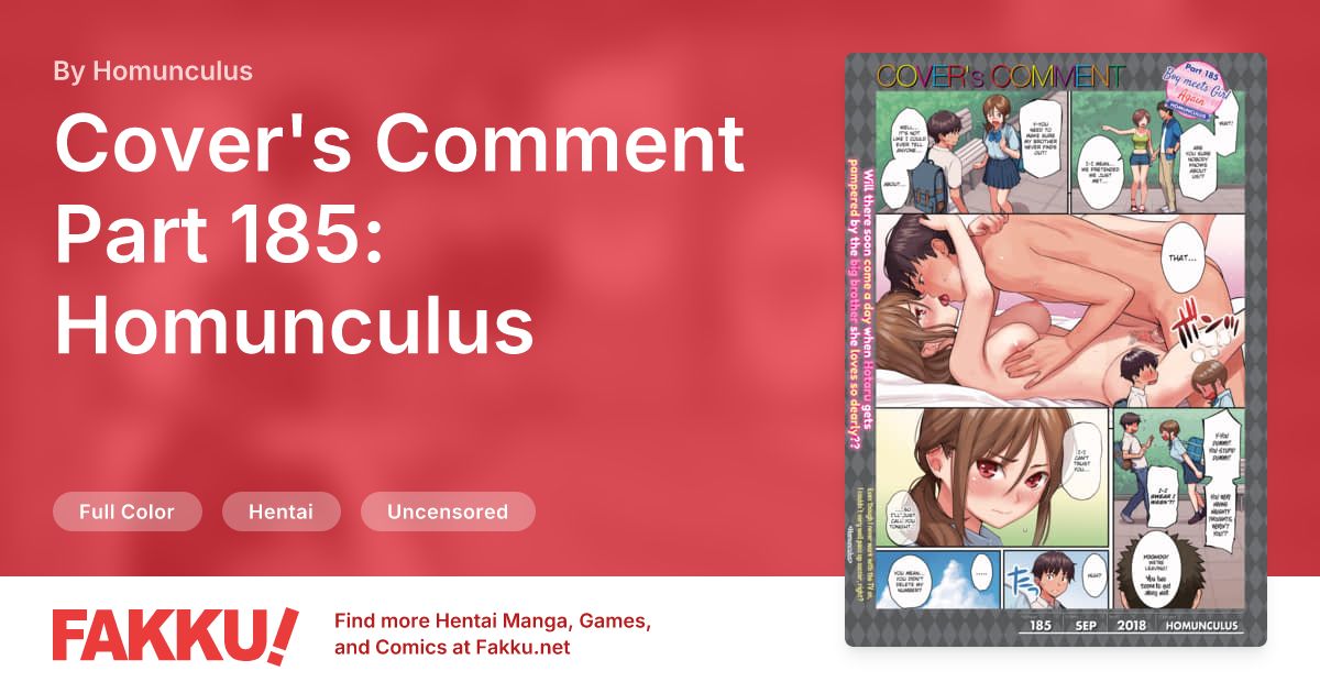 Cover's Comment Part 185: Homunculus Hentai by Homunculus - FAKKU