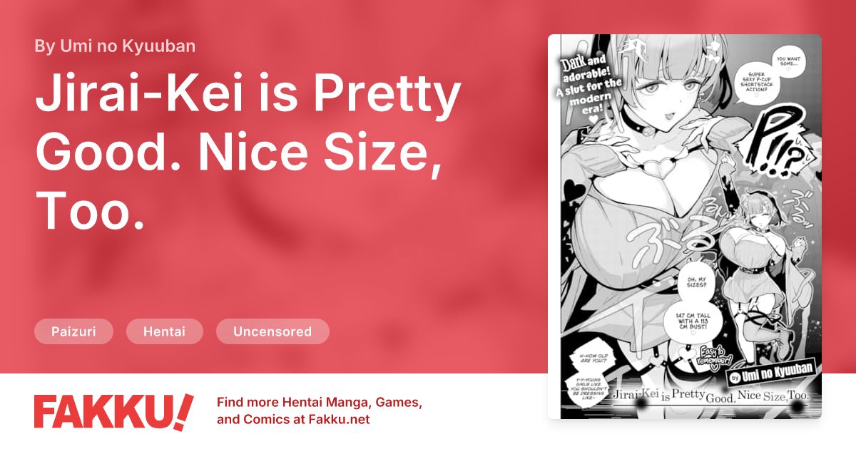 Jirai-Kei is Pretty Good. Nice Size, Too. Hentai by Umi no Kyuuban - FAKKU