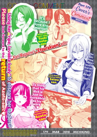 Cover's Comment Part 179: Mitiking Hentai Cover Image