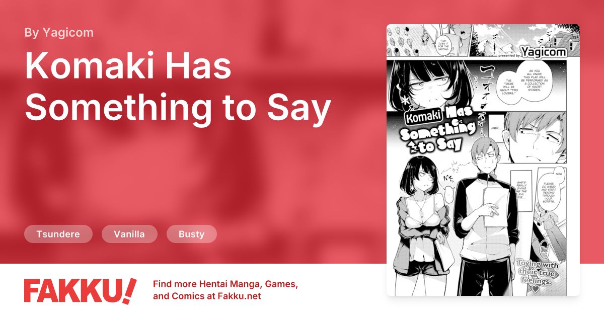 Komaki Has Something to Say Hentai by Yagicom - FAKKU