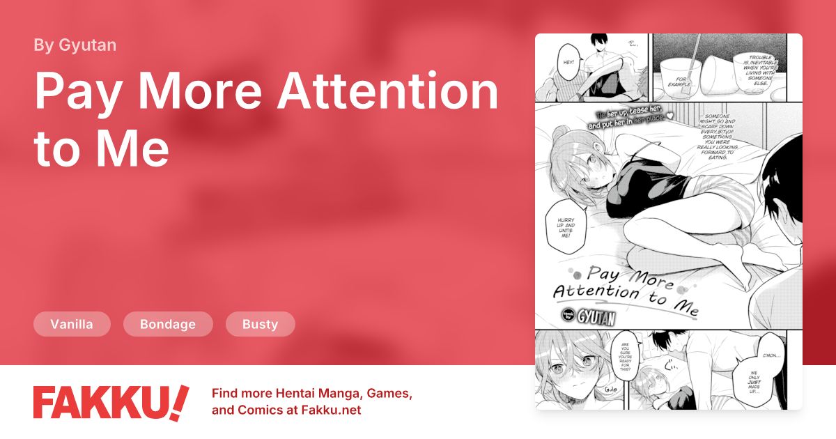  Pay More Attention to Me Hentai by Gyutan - FAKKU