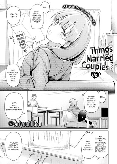 Things Married Couples Do