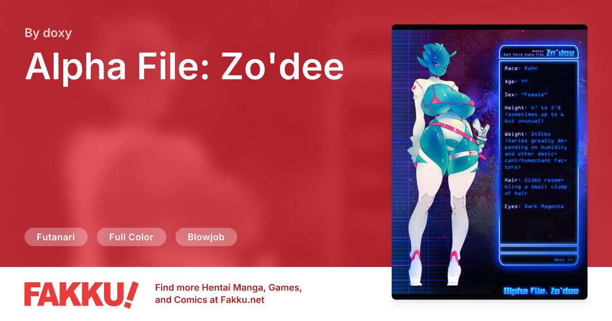 Alpha File: Zo'dee Hentai by doxy - FAKKU