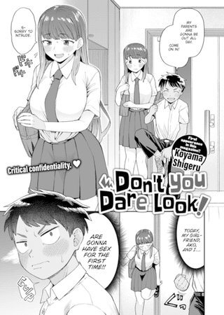 Don't You Dare Look! Hentai Cover Image