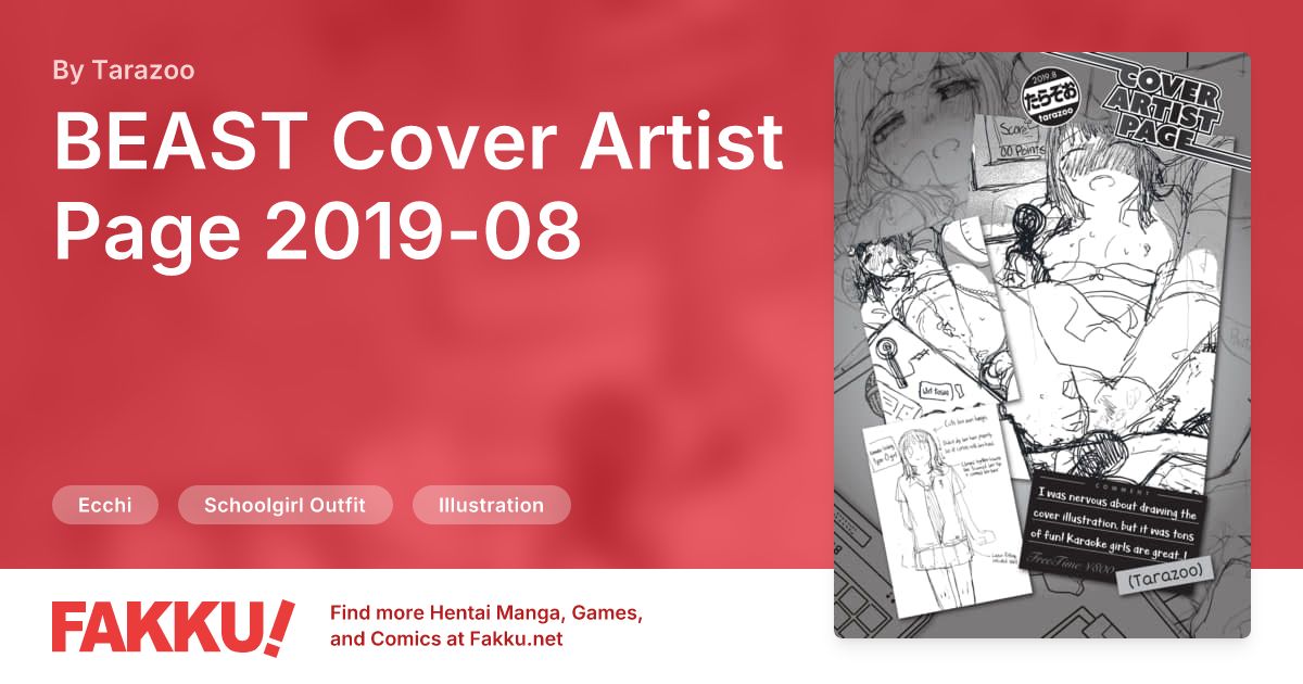 BEAST Cover Artist Page 2019-08 Hentai by Tarazoo - FAKKU