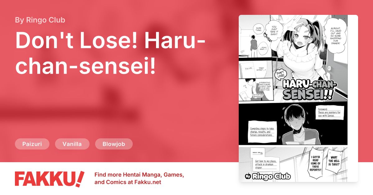 Don't Lose! Haru-chan-sensei! Hentai by Ringo Club - FAKKU