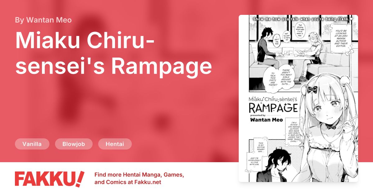 Miaku Chiru-sensei's Rampage Hentai by Wantan Meo - FAKKU