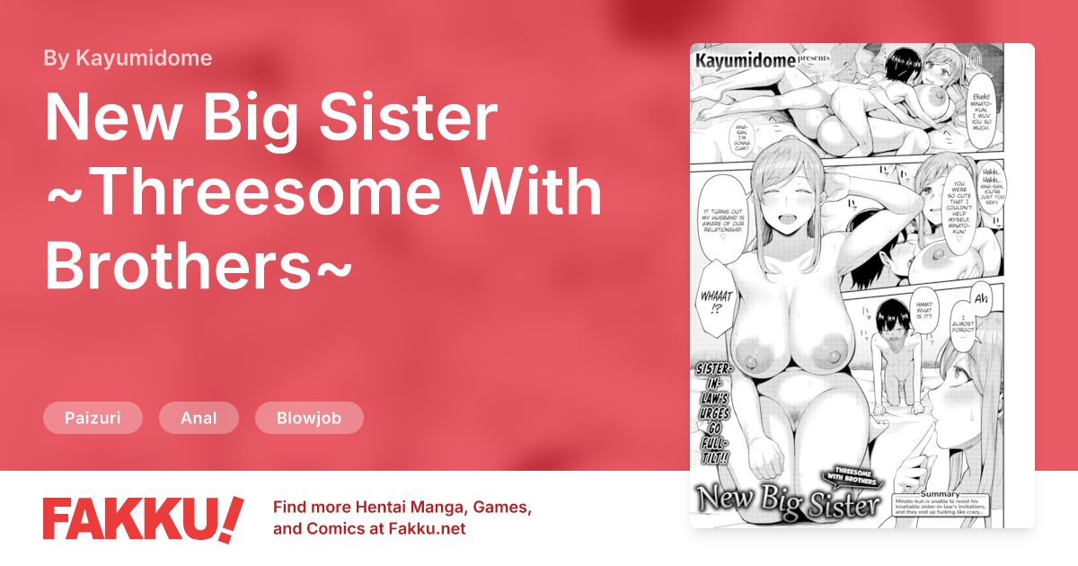 New Big Sister ~Threesome With Brothers~ Hentai by Kayumidome - FAKKU