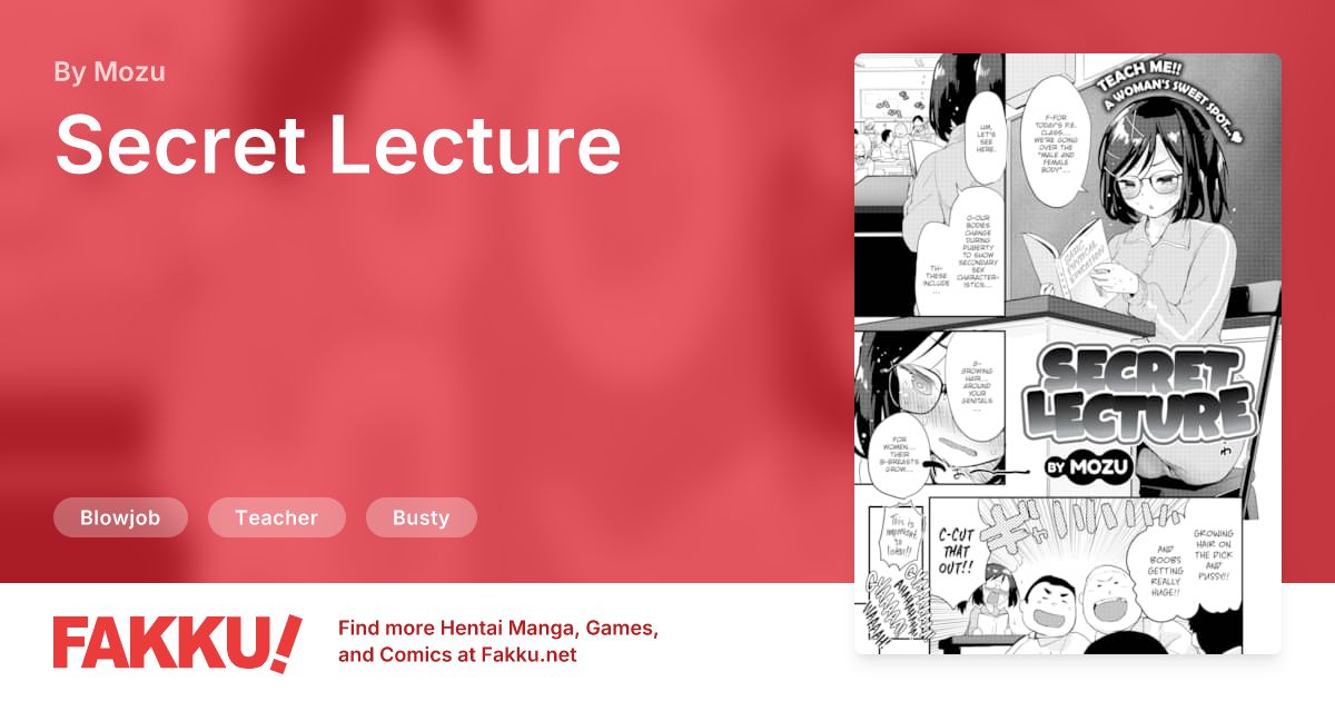 Secret Lecture Hentai by Mozu - FAKKU