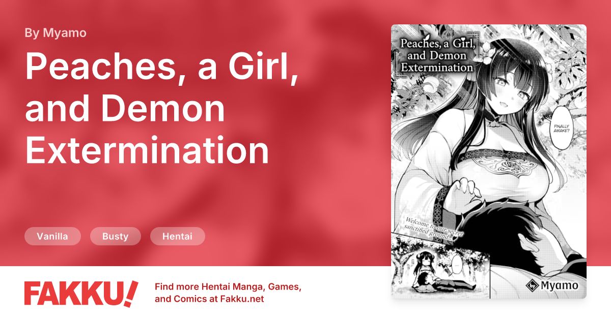 Peaches, a Girl, and Demon Extermination Hentai by Myamo - FAKKU