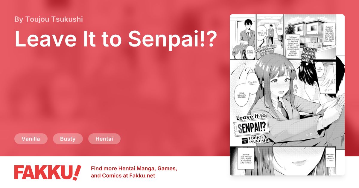 Leave It to Senpai!? Hentai by Toujou Tsukushi - FAKKU